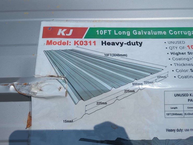 kj-heavy-duty-10-ft-long-galvalime-corrugated-steel-panels---100pcs.-image-5