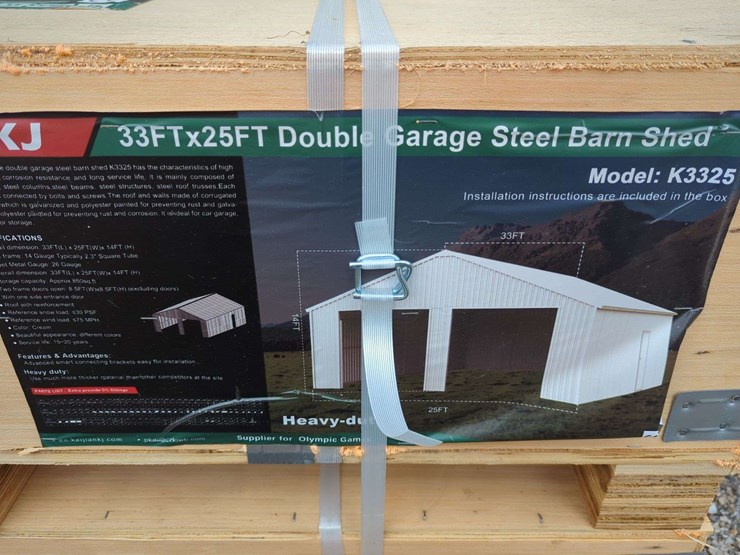 (1)-kj---33-ft-x-25-ft-double-garage-steel-barn-shed---k3325-image-3