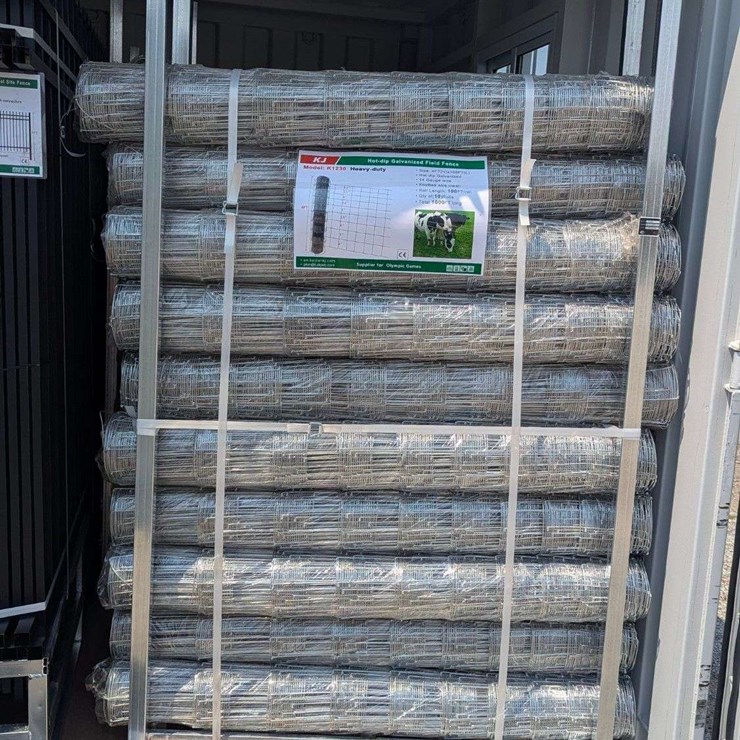 10 Rolls - KJ Heavy Duty Hot-Dip Galvanized Field Fence - 4 ft (H) x 100ft (L) - K1230