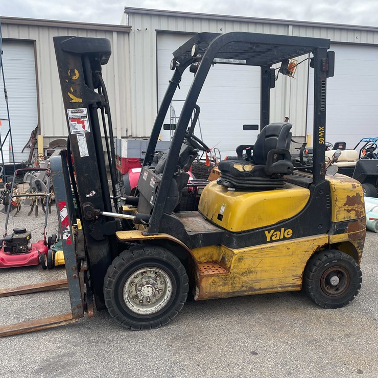 #1366 • Yale 5000 lb. Capacity, Pneumatic Forklift (O3)