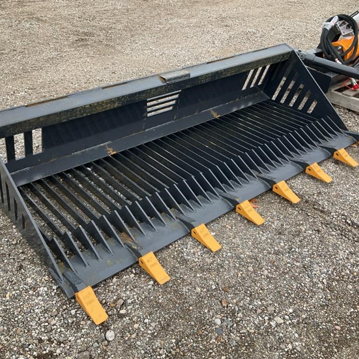 #1394 • 84"Skid Steer Rock Bucket