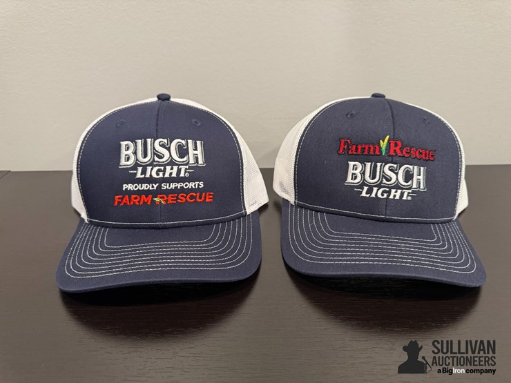 limited-edition-farm-rescue-/-busch-light-snap-back-hats--donation-item,-100%-of-the-hammer-price-being-donated-to-farm-rescue-image-1