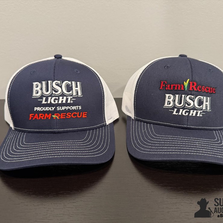 Limited Edition Farm Rescue / Busch Light Snap Back Hats- Donation Item, 100% Of The Hammer Price Being Donated To Farm Rescue