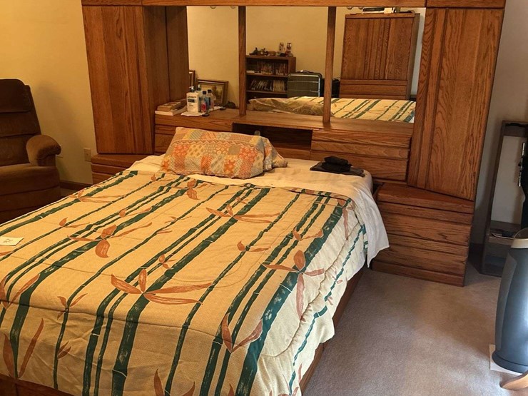 bed-with-headboard-and-frame---cedar-drawers---bed-is-57”-w---head-board-is-106”-w-x-67”-t-x-20”-d-image-1