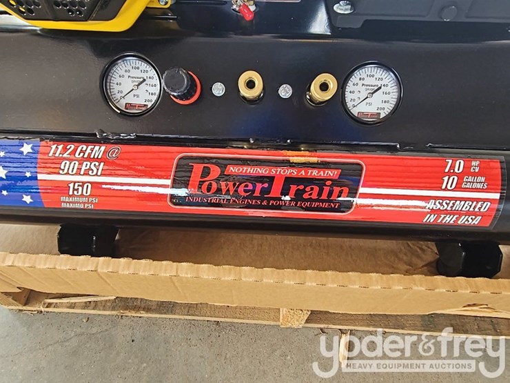 unused-powertrain-10-gal-wheelbarrow,-contractor-air-compressor-c/w-v-twin-cast-iron-pump,-135-psi,-11.2-cfm,-212-cc-powertrain-engine(1-yr-factory-warranty)-image-7