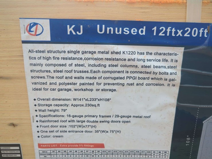 (1)-kj---12-ft-x-19-ft-single-garage-metal-shed---k1220-image-5