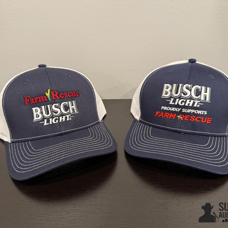 Limited Edition Farm Rescue / Busch Light Snap Back Hats- Donation Item, 100% Of The Hammer Price Being Donated To Farm Rescue