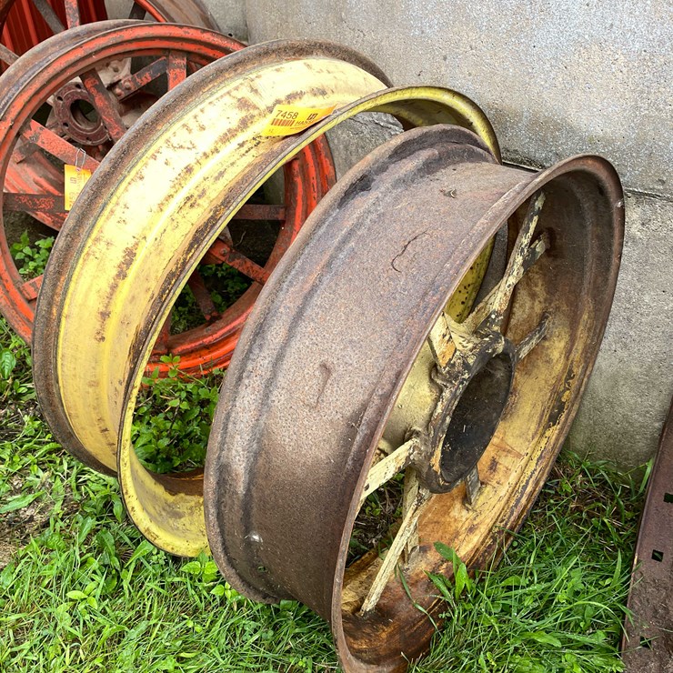 #7458 • Pair of Tractor Tire Rims