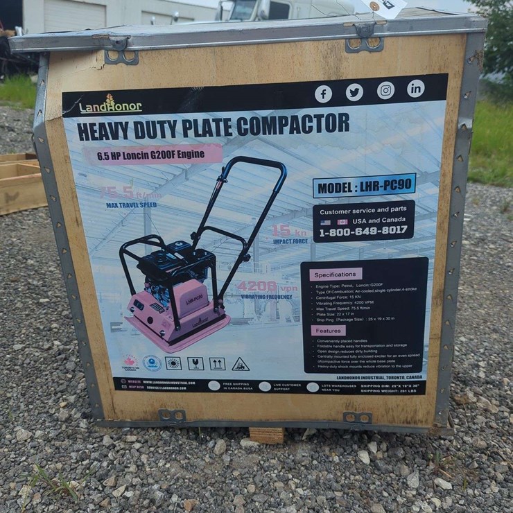 Landhonor Heavy Duty Plate Compactor 6.5 HP - LHR-PC90