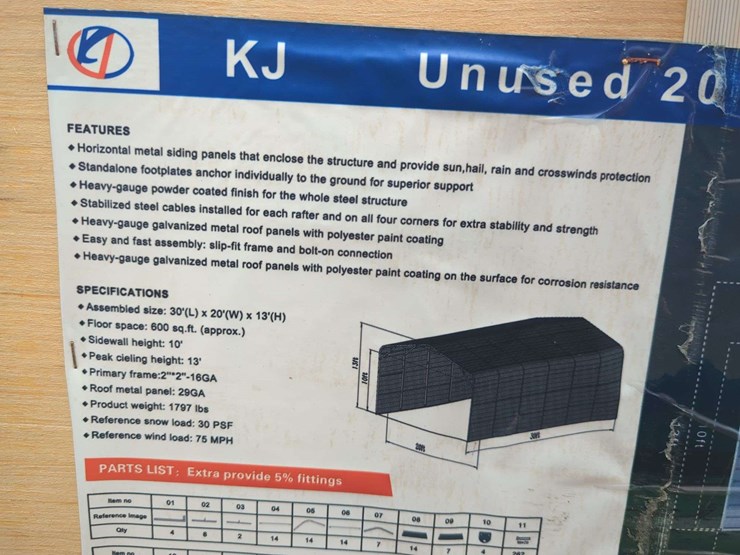 (1)-kj---20-ft-x-30-ft-metal-garage---k2030-image-4
