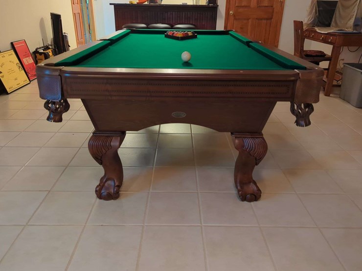 sportcraft-pool-table-lot-with-sticks-and-pool-hanger---84”-bumper-to-bumper-image-6