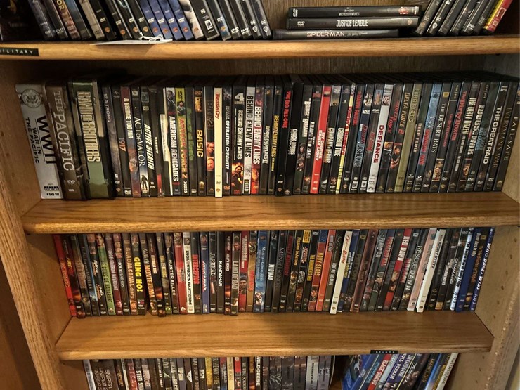 bookshelf-and-dvds---the-shelf-is-82”-tall-by-36”-wide.-image-4