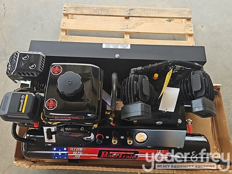 unused-powertrain-10-gal-wheelbarrow,-contractor-air-compressor-c/w-v-twin-cast-iron-pump,-135-psi,-11.2-cfm,-212-cc-powertrain-engine(1-yr-factory-warranty)-image-6