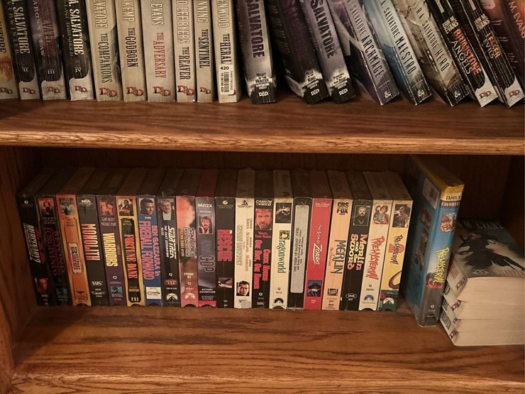 3-bookshelves-with-disney-vhs,-books-and-more---36”-t-30”-w-x-10”-d-image-6