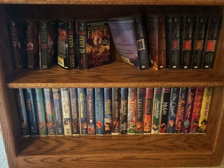 3-bookshelves-with-disney-vhs,-books-and-more---36”-t-30”-w-x-10”-d-image-12