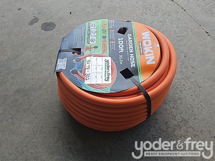 unused-5/8"-100'-wokin-commercial-rubber-garden-hose-image-2
