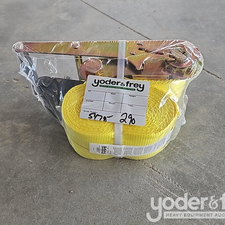 Unused 4" x 27' HD Ratchet Tie Down