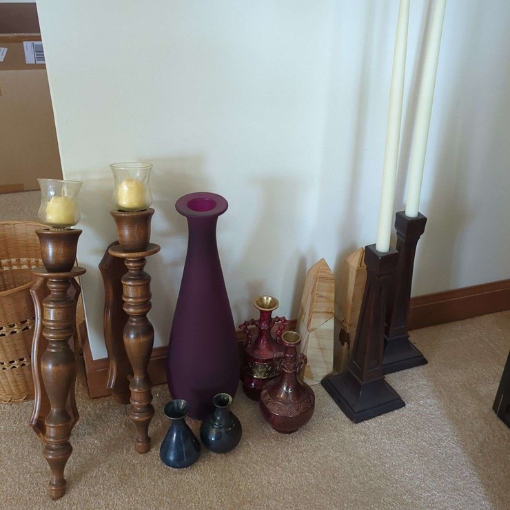 Candle Holders and Decor Lot