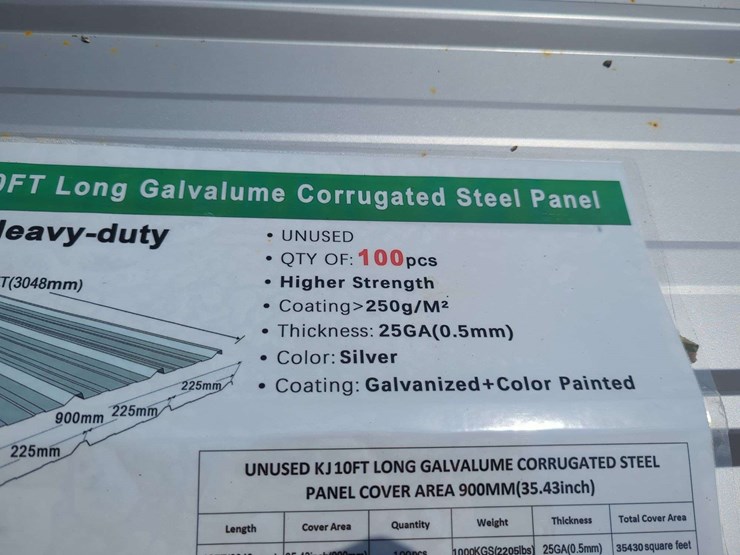 kj-heavy-duty-10-ft-long-galvalime-corrugated-steel-panels---100pcs.-image-6