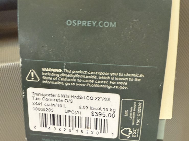 #1023-•-(26)-osprey-travel-wheeled-luggage---carry-on-image-3