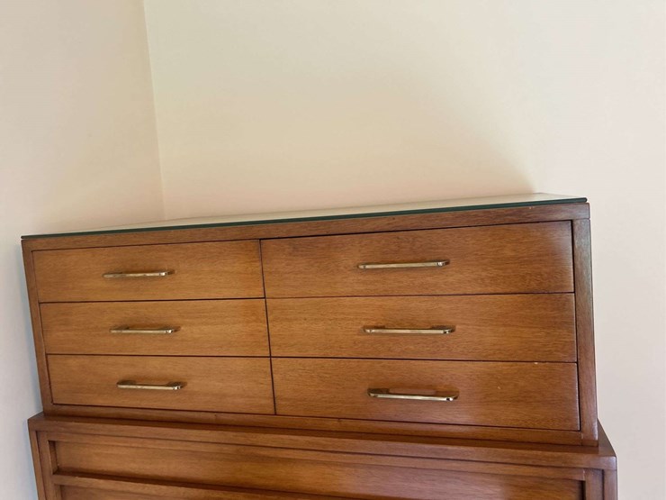 mcm-chest-of-drawers-by-sable-73”-t-x-38”-w-x-21”-d---glass-top-image-3