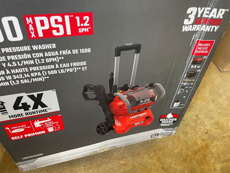 #50-•-#26928-•-unused-craftsman-1500psi-cold-water-pressure-washer-image-2