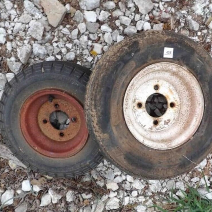 2 - 4.80-8, 4-Hole Tires & Rims