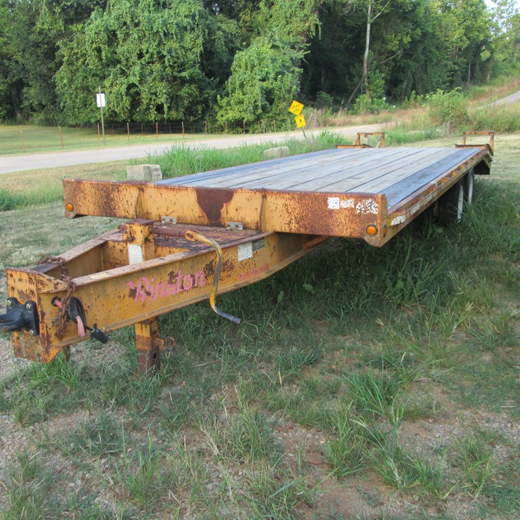 #32 • #26807 • 1999 Winston AP2102560 20' T/A Steel Pintle Hitch Equipment Trailer 1W9AP252BXH202819
