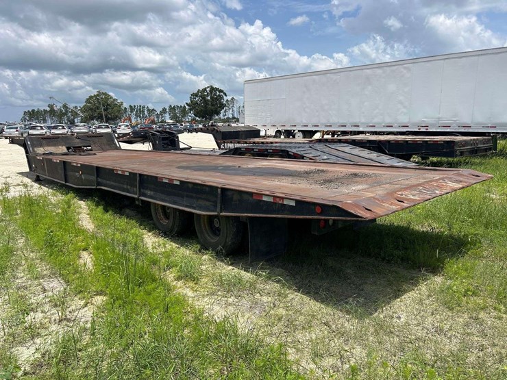 1987-landall-48ft-hydraulic-slide-axle-t/a-drop-deck-trailer-image-4