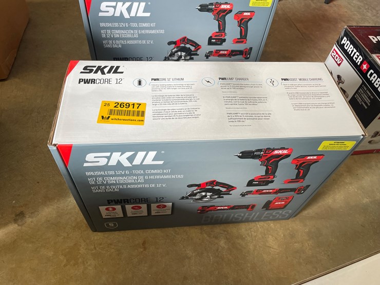 #75-•-#26917-•-unused-skil-12v-6-tool-combo-kit-image-1