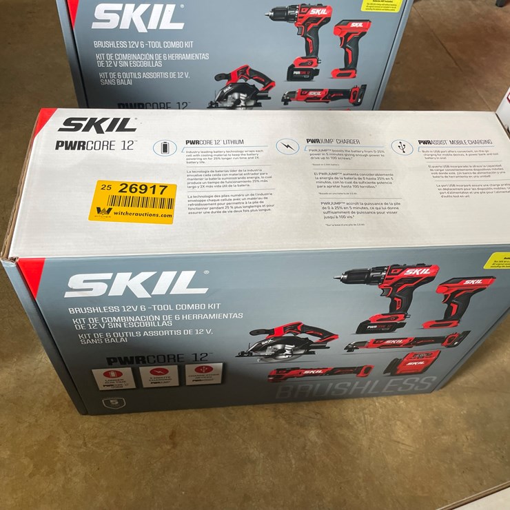 #75 • #26917 • Unused Skil 12V 6-Tool Combo Kit