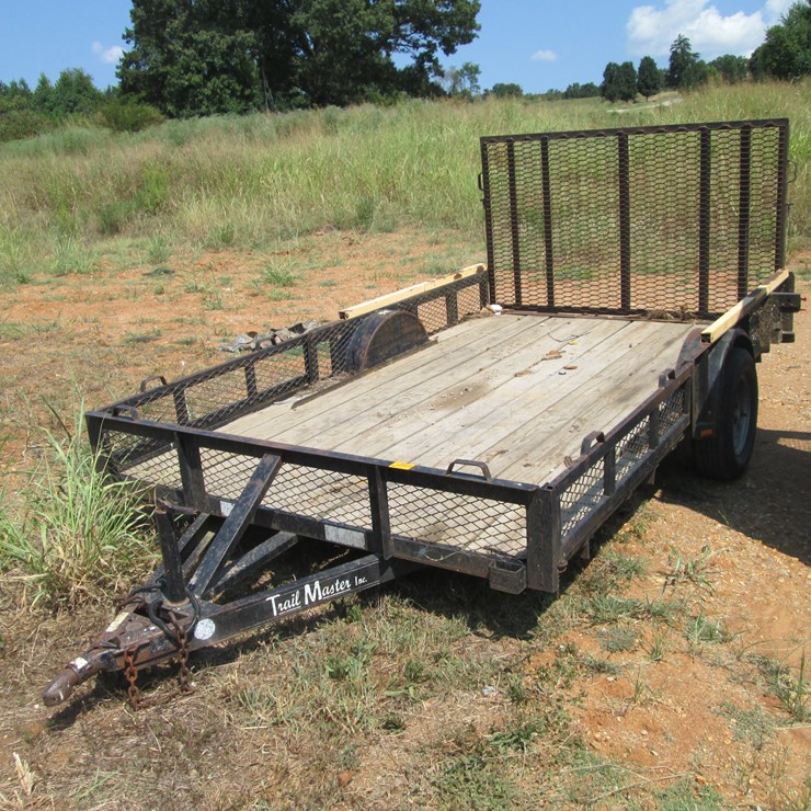 #25 • #26837 • Trail Master 12' S/A Steel Utility Trailer