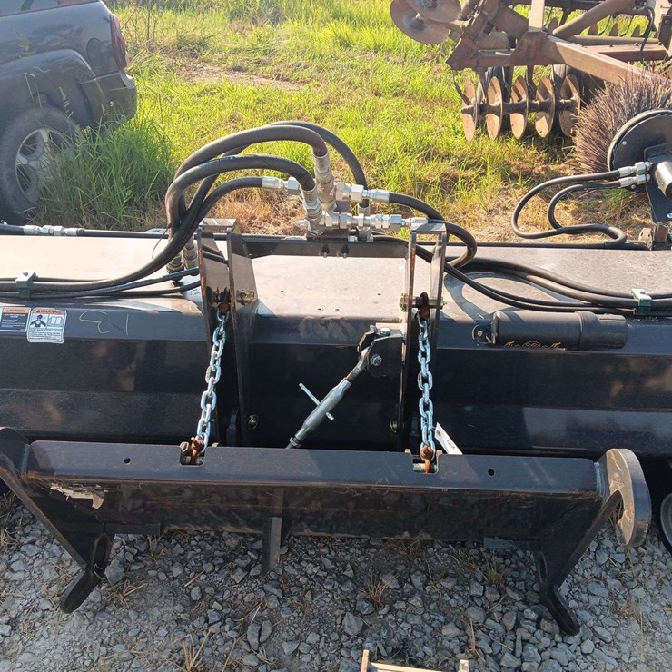Case Quick Attach Hyd. Broom, with dump, used less than 10 hours, Will Fit a Backhoe or Wheel Loader, Very Nice Condition