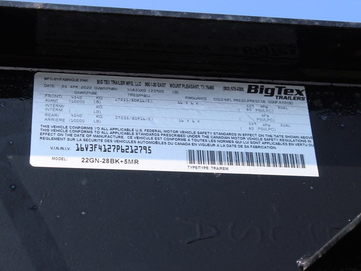 #22662-•-2022-big-tex-28ft-gooseneck-trailer,-22gnt28bksmr-image-11
