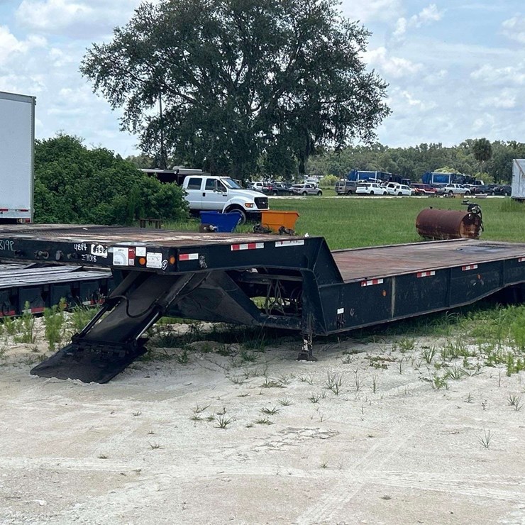 1987 LANDALL 48ft Hydraulic Slide Axle T/A Drop Deck Trailer