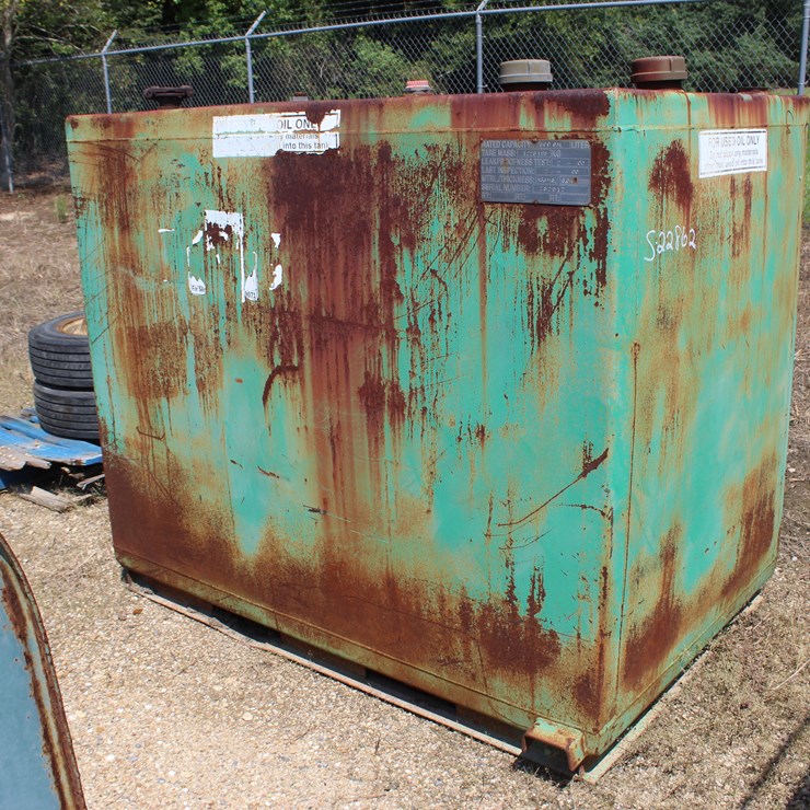 #22862 • 500 GALLON OIL TANK, SKID MTD