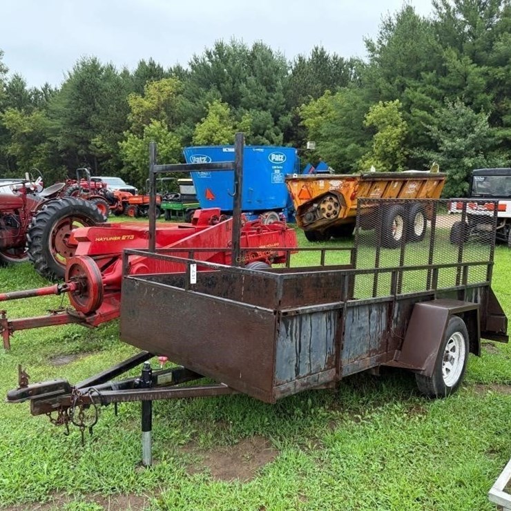 5'x10' Single Axle Drop Gate Trailer
