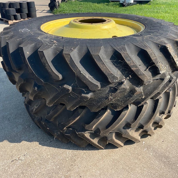 2-Titan 480/80R38 Tractor Tires