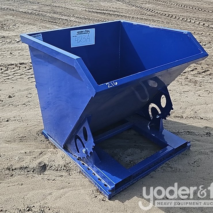 1 Cy Self Dumping Hopper to suit Forklift