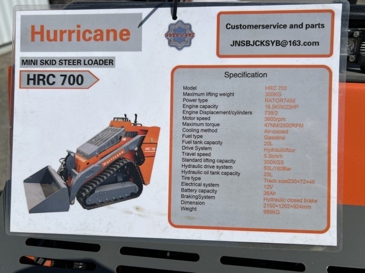 2025-hurricane-hrc700-mini-compact-track-loader-image-9