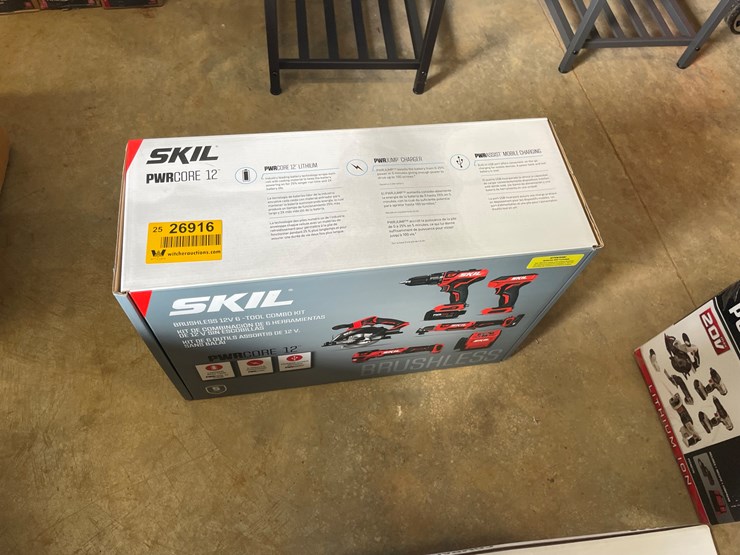 #74-•-#26916-•-unused-skil-12v-6-tool-combo-kit-image-1