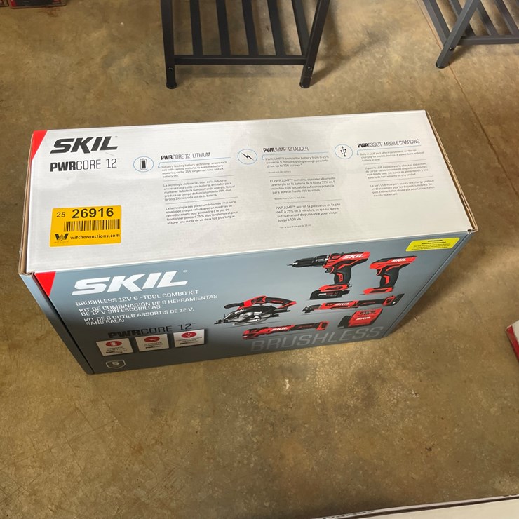 #74 • #26916 • Unused Skil 12V 6-Tool Combo Kit