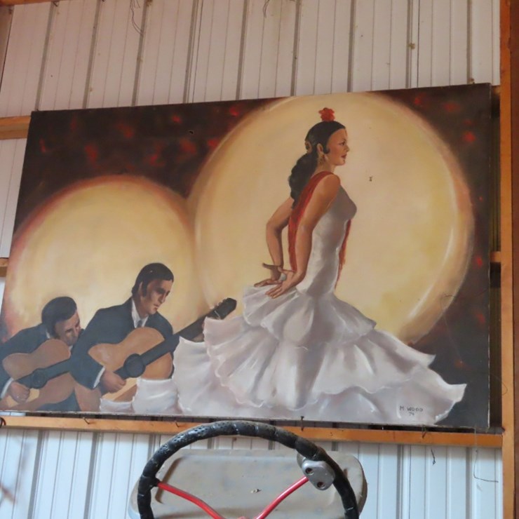 Large Mexican Dancer and Band Painting