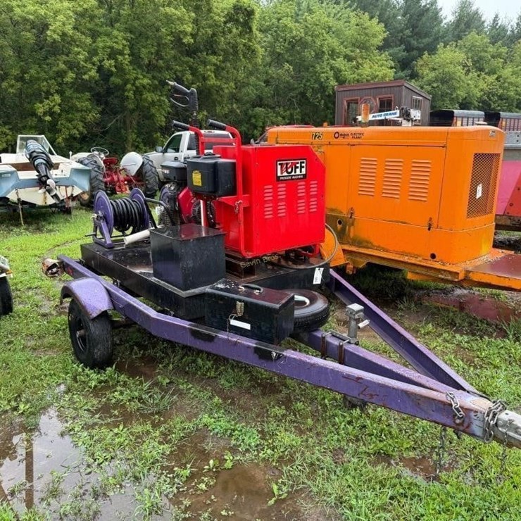 Tuff Hot Water Pressure Washer Trailer