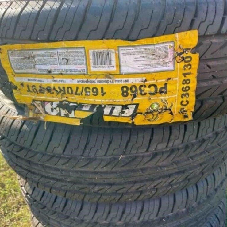 4- new 165-70R13 tires