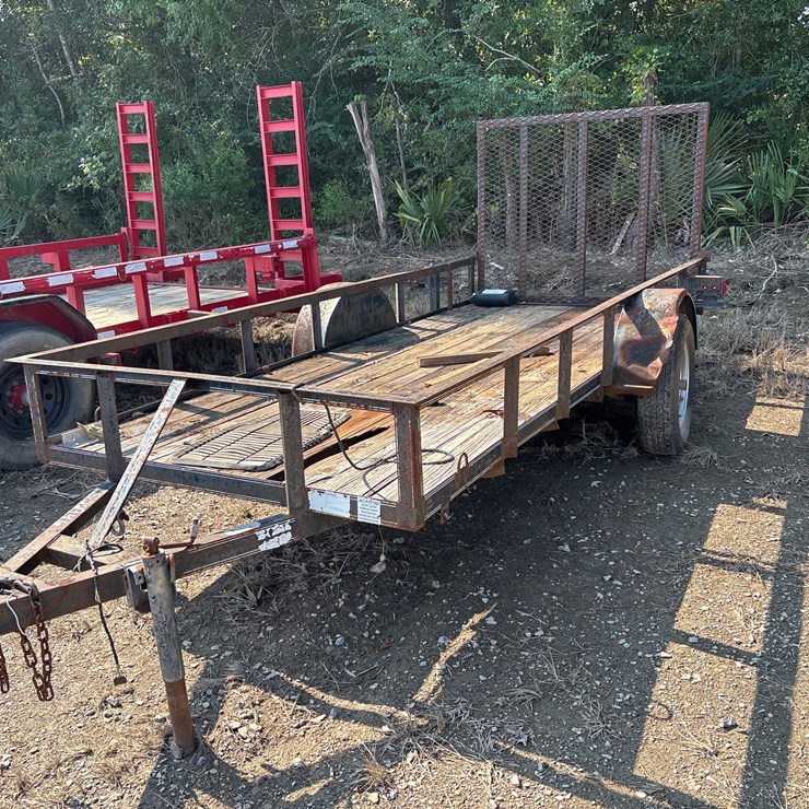 #22946 • 12FT TAG TRAILER, REAR GATE, SINGLE AXLE | NO TITLE