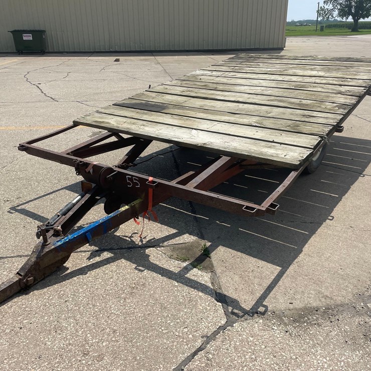 91” x 14ft Homemade Bale Trailer