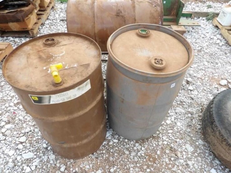 3---used-oil-barrels,-1-barrel-stand-image-1