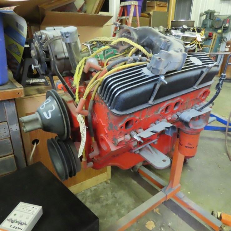 1967 Chevrolet 283 Motor on Stand