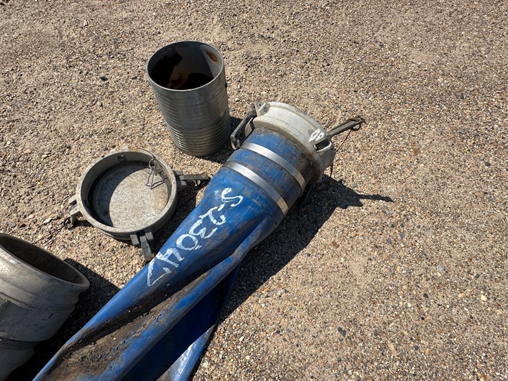 #23047-•-aprox-95-feet,-8-inch-blue-discharge-hoses-with-water-fittings-image-7